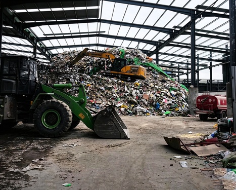 How can the challenges of solid waste sorting be addressed0